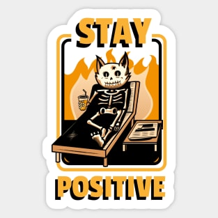 stay positive Sticker